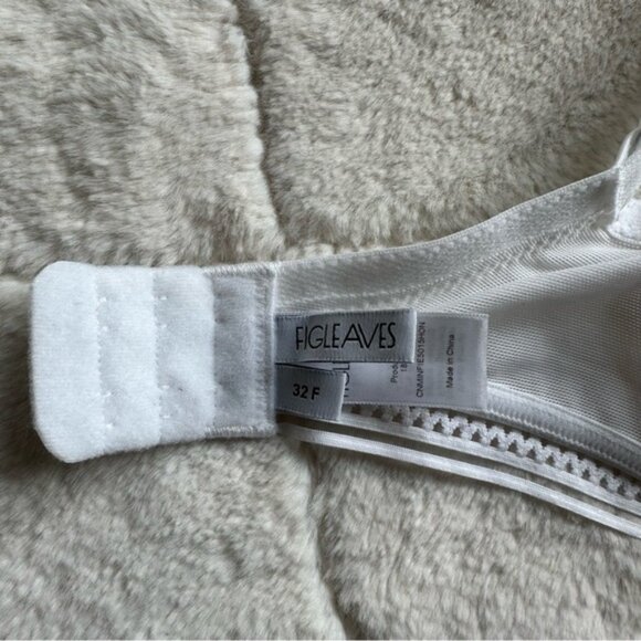 ASOS X Figleaves | Cream Harper Lace Plunge Bra | Size 32F - Picture 10 of 14